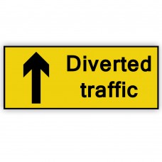 Diverted Traffic Ahead  Plate 1050mm x 450mm